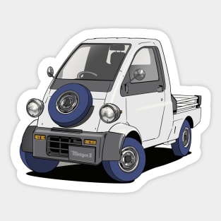 Daihatsu Midget 2 white kei car mini truck Sticker